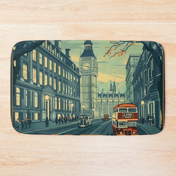 Item preview, Retro London  Illustration designed and sold by nomiraclehere.