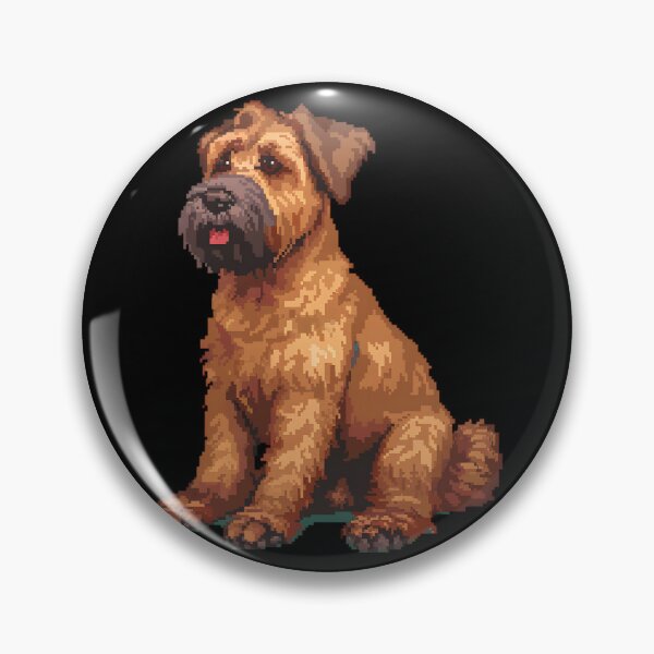 Item preview, 16-bit Pixel Art Soft-coated Wheaten Terrier designed and sold by CUTEDOGGIEZ.