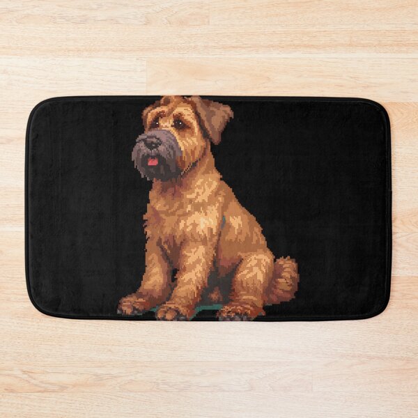 Item preview, 16-bit Pixel Art Soft-coated Wheaten Terrier designed and sold by CUTEDOGGIEZ.