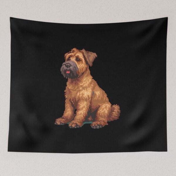 Item preview, 16-bit Pixel Art Soft-coated Wheaten Terrier designed and sold by CUTEDOGGIEZ.