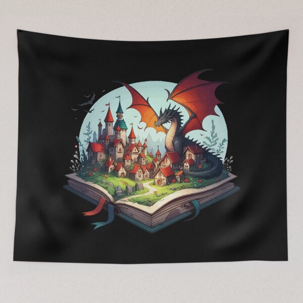 Item preview, Reading Fantasy Books is Fun designed and sold by TomFrontierArt.
