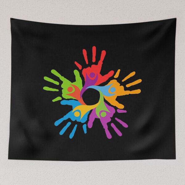 Item preview, UNITED HANDS designed and sold by stickersrafisa.