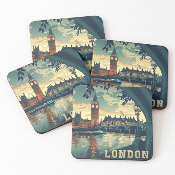Item preview, Retro London  Illustration designed and sold by nomiraclehere.