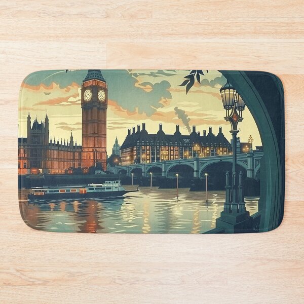 Item preview, Retro London  Illustration designed and sold by nomiraclehere.