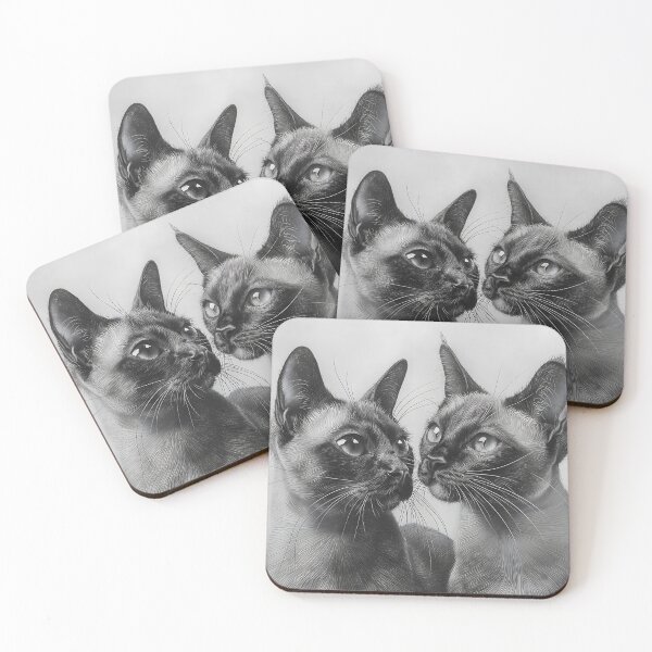 Item preview, Black and white cat pencil drawing designed and sold by Pencil-Art.