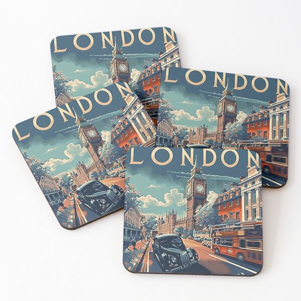 Item preview, Retro London  Illustration designed and sold by nomiraclehere.