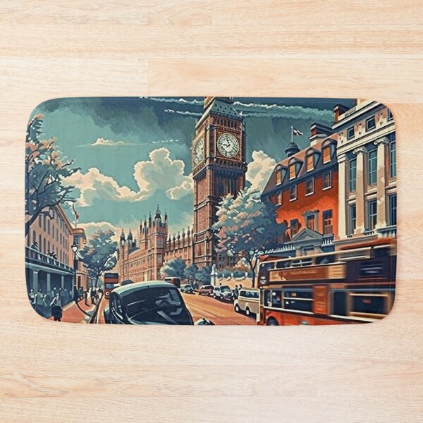 Item preview, Retro London  Illustration designed and sold by nomiraclehere.