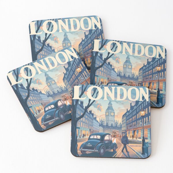 Item preview, Retro London  Illustration designed and sold by nomiraclehere.