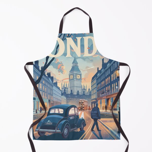 Item preview, Retro London Illustration designed and sold by nomiraclehere.