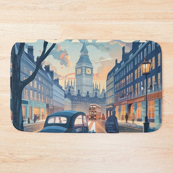 Item preview, Retro London  Illustration designed and sold by nomiraclehere.