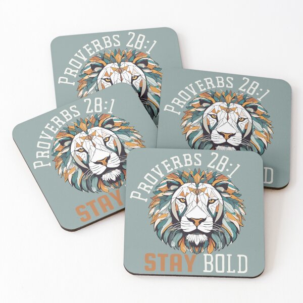 Item preview, Lion Stay Bold Proverbs 28:1 designed and sold by LionGear.