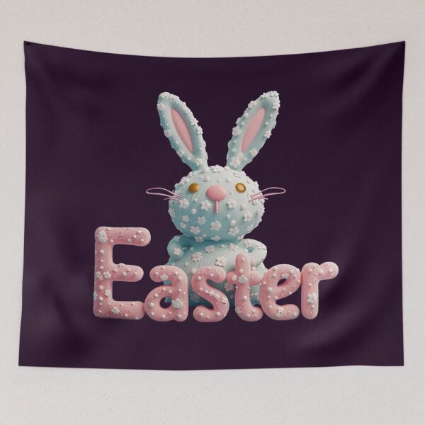 Item preview, Easter Extravaganza: Adorable Rabbit Render Text designed and sold by Ace Apparel  Attire.