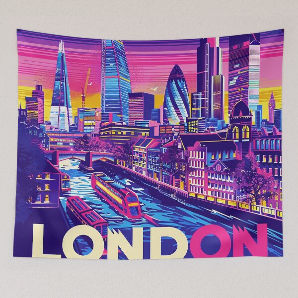 Item preview, Retro London  Illustration designed and sold by nomiraclehere.
