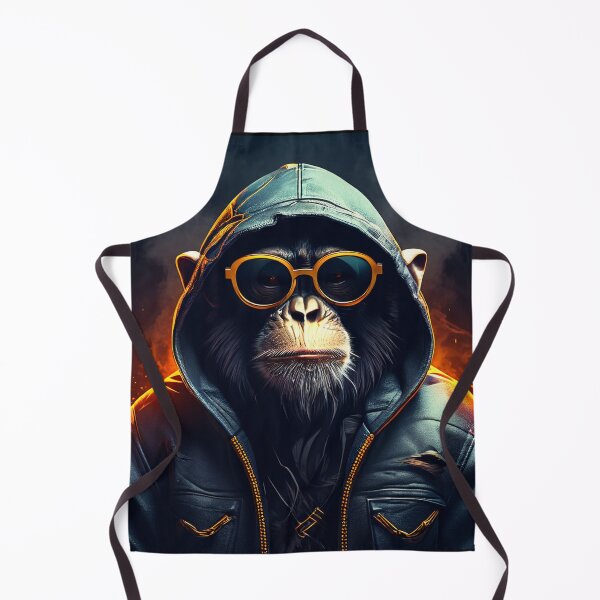 Item preview, Rap style monkey with glasses designed and sold by LuckyFamily.