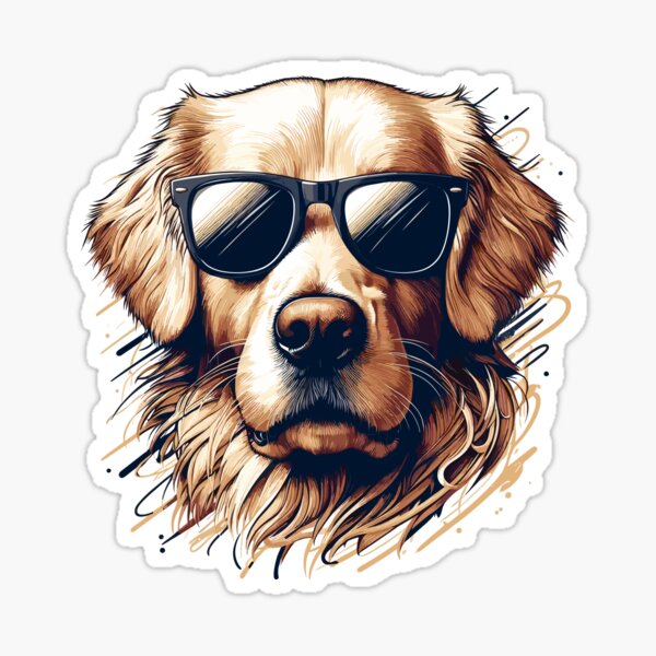 Item preview, Cooler Golden Retriever Hund Sonnenbrille Geschenk designed and sold by Pineapple-Tree.