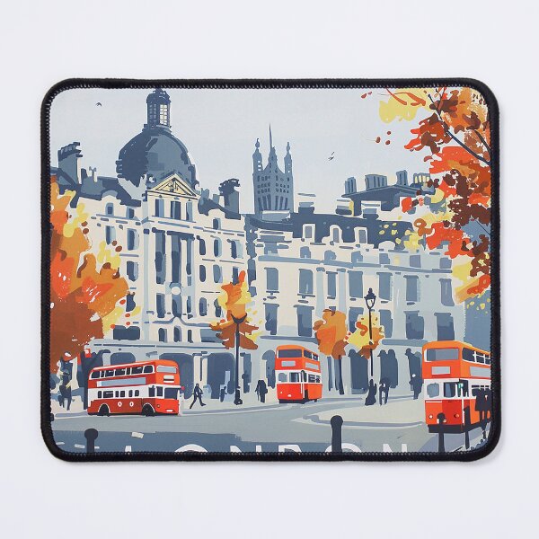 Item preview, Retro London Illustration designed and sold by nomiraclehere.
