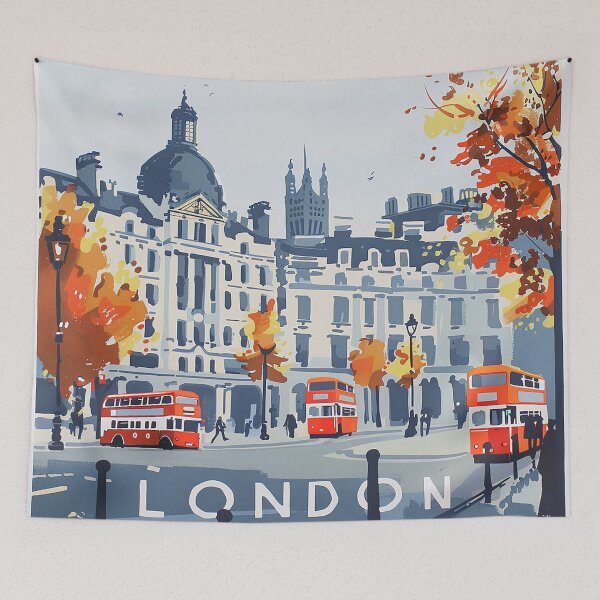 Item preview, Retro London  Illustration designed and sold by nomiraclehere.