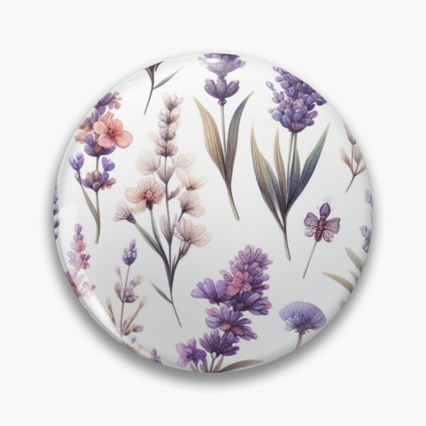 Item preview, watercolor nature, Lavande, watercolor floral, black background designed and sold by asbno19.