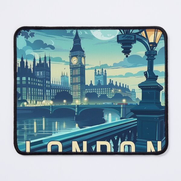 Item preview, Retro London Illustration designed and sold by nomiraclehere.