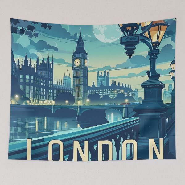 Item preview, Retro London  Illustration designed and sold by nomiraclehere.
