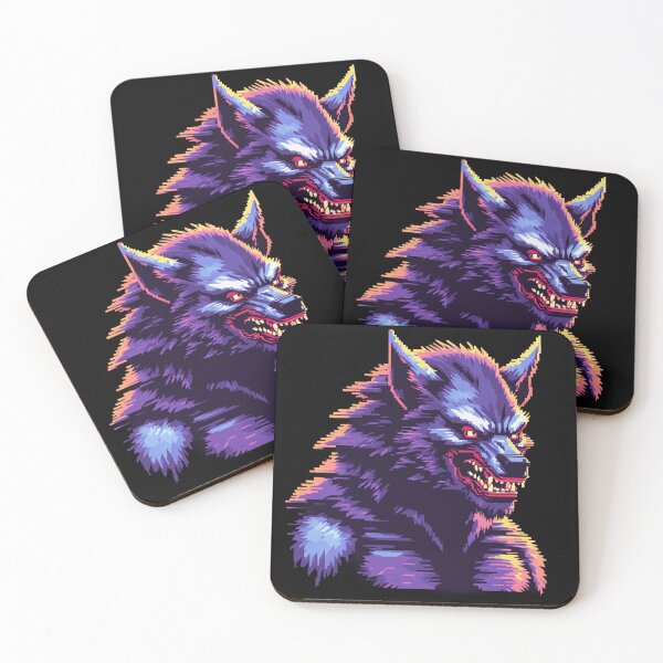 Item preview, Retro Werewolf,  8-Bit, Pixel Art designed and sold by Burn-Ego.