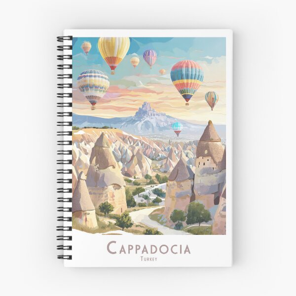 Item preview, Vintage travel poster - Cappadocia, Türkiye: Retro travel destination with minimal design designed and sold by pod24.
