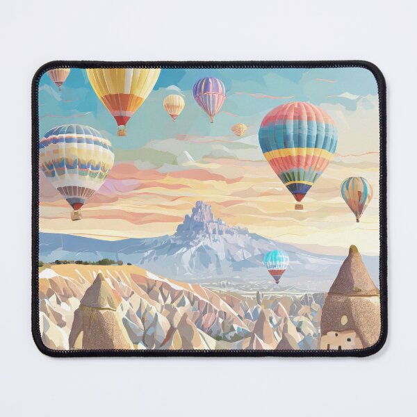 Item preview, Vintage travel poster - Cappadocia, Türkiye: Retro travel destination with minimal design designed and sold by pod24.