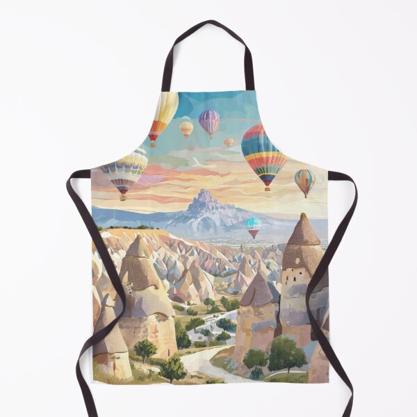 Item preview, Vintage travel poster - Cappadocia, Türkiye: Retro travel destination with minimal design designed and sold by pod24.