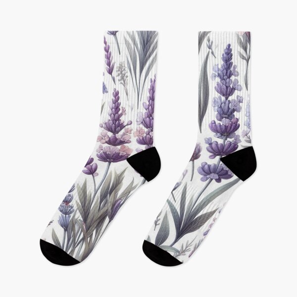 Item preview, watercolor nature, Lavande, watercolor floral, white background designed and sold by asbno19.