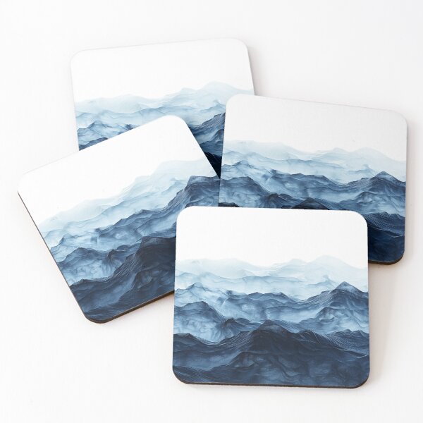 Item preview, blue waves designed and sold by ZlodziejkaKiwi.
