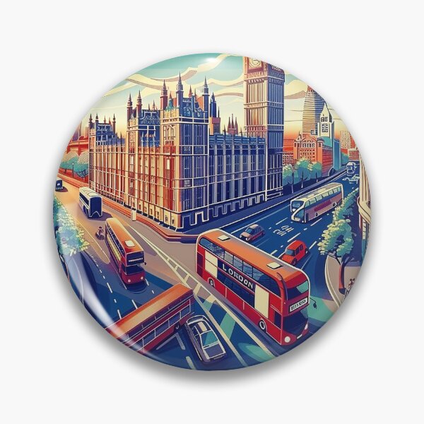 Item preview, Retro London  Illustration designed and sold by nomiraclehere.