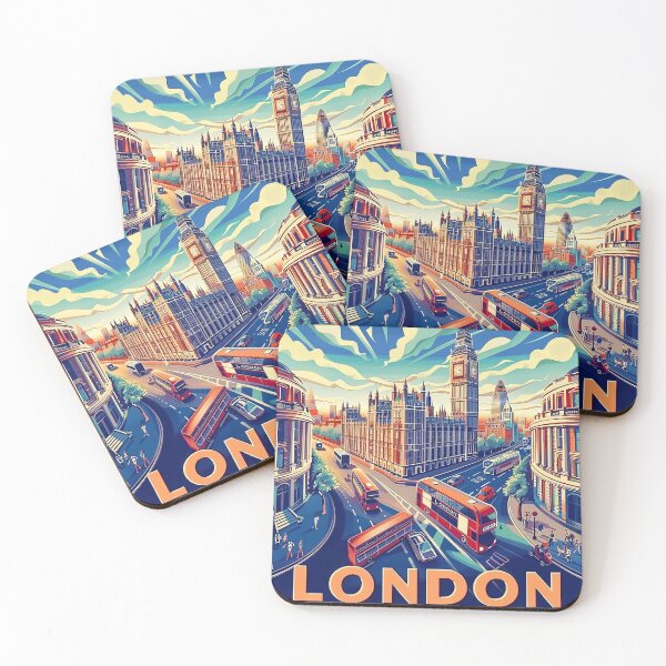 Item preview, Retro London  Illustration designed and sold by nomiraclehere.