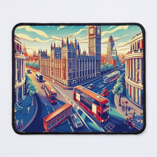Item preview, Retro London  Illustration designed and sold by nomiraclehere.