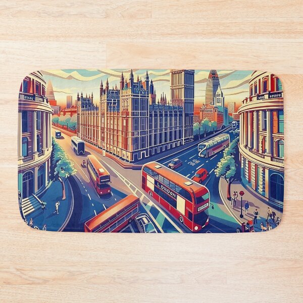 Item preview, Retro London  Illustration designed and sold by nomiraclehere.