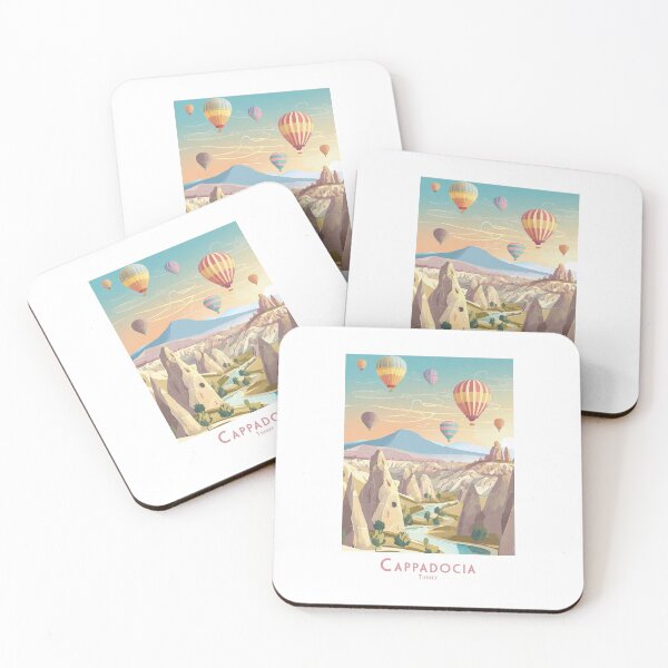 Artikelvorschau, Vintage Cappadocia – Minimalistisches Retro-Reiseplakat entworfen und verkauft von pod24.