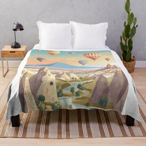 Artikelvorschau, Vintage Cappadocia – Minimalistisches Retro-Reiseplakat entworfen und verkauft von pod24.
