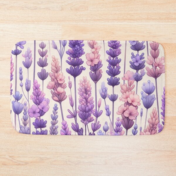 Item preview, watercolor nature, Lavande, watercolor floral, white background designed and sold by asbno19.