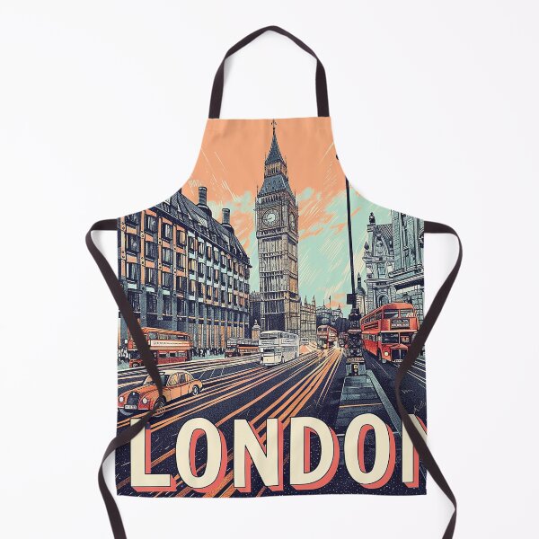 Item preview, Retro London Illustration designed and sold by nomiraclehere.