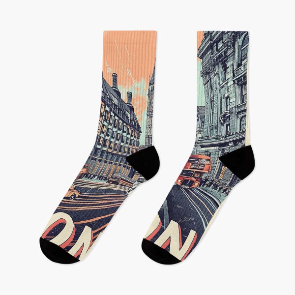 Item preview, Retro London  Illustration designed and sold by nomiraclehere.
