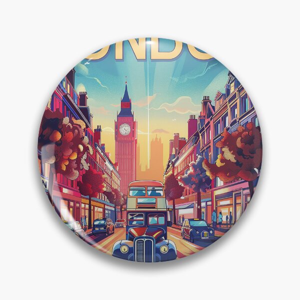 Item preview, Retro London  Illustration designed and sold by nomiraclehere.