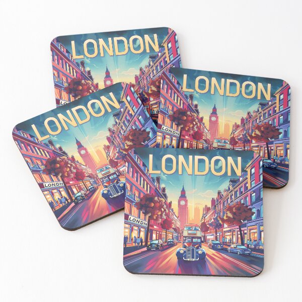 Item preview, Retro London  Illustration designed and sold by nomiraclehere.