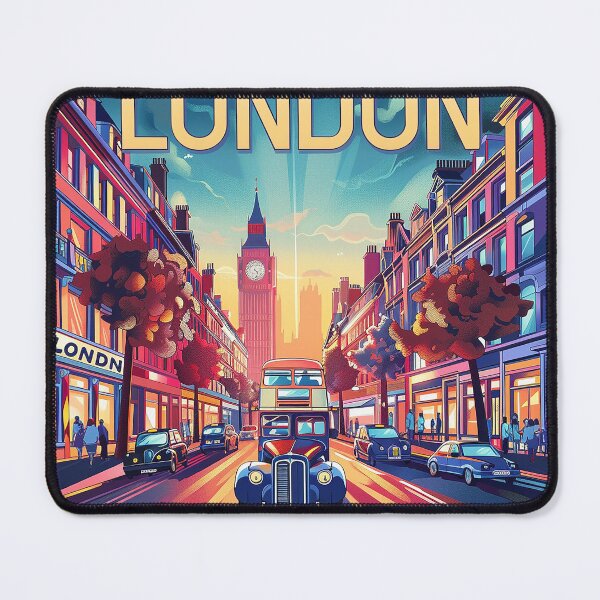 Item preview, Retro London Illustration designed and sold by nomiraclehere.