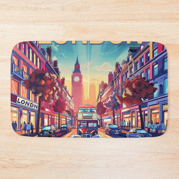 Item preview, Retro London  Illustration designed and sold by nomiraclehere.