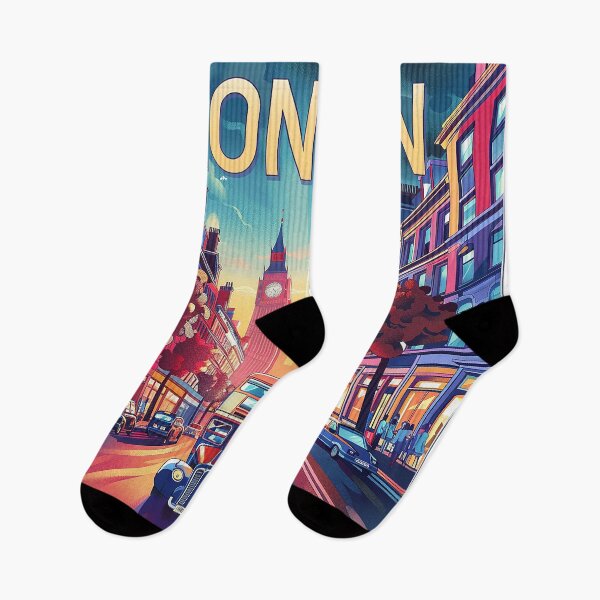 Item preview, Retro London  Illustration designed and sold by nomiraclehere.