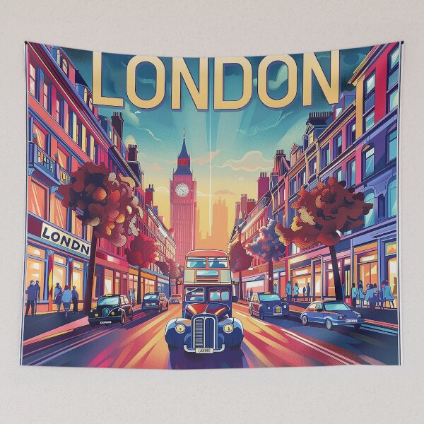 Item preview, Retro London  Illustration designed and sold by nomiraclehere.