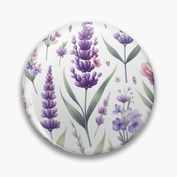 Item preview, watercolor nature, Lavande, watercolor floral, white background designed and sold by asbno19.