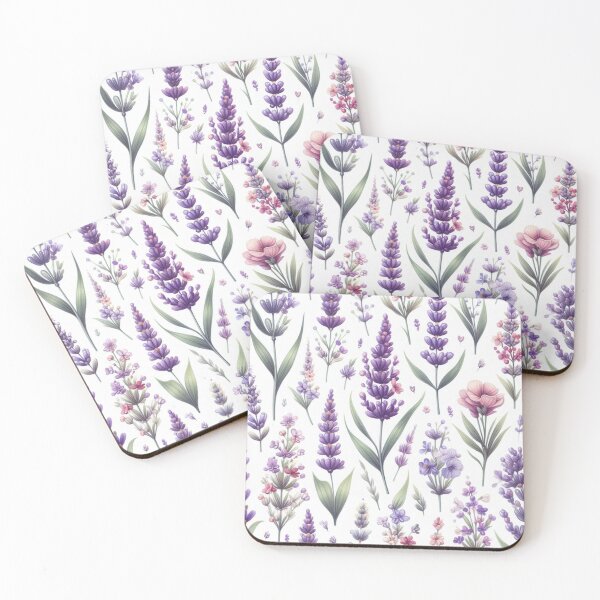 Item preview, watercolor nature, Lavande, watercolor floral, white background designed and sold by asbno19.
