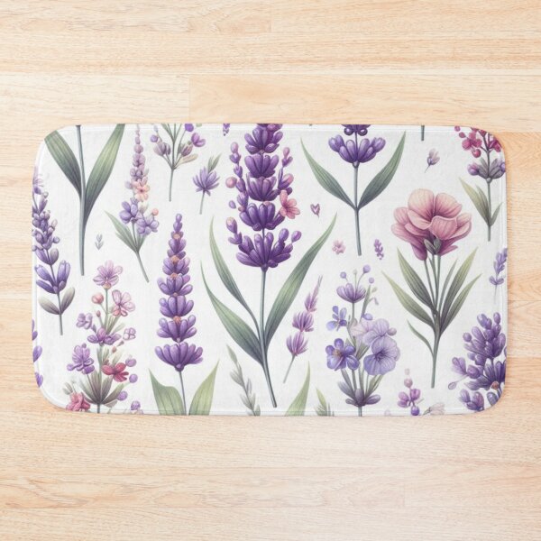 Item preview, watercolor nature, Lavande, watercolor floral, white background designed and sold by asbno19.