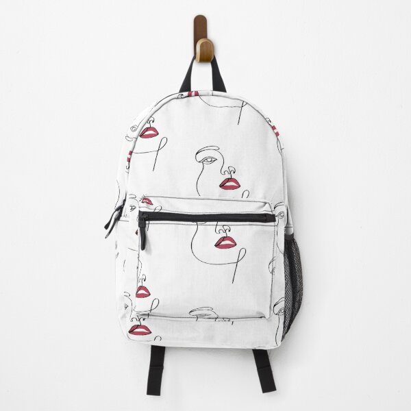 Item preview, One Line Woman With Red Lips designed and sold by MusesWhispers.