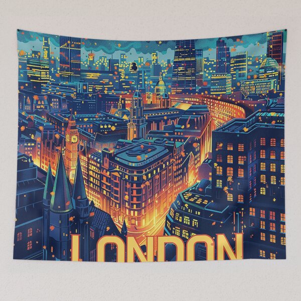 Item preview, Retro London  Illustration designed and sold by nomiraclehere.